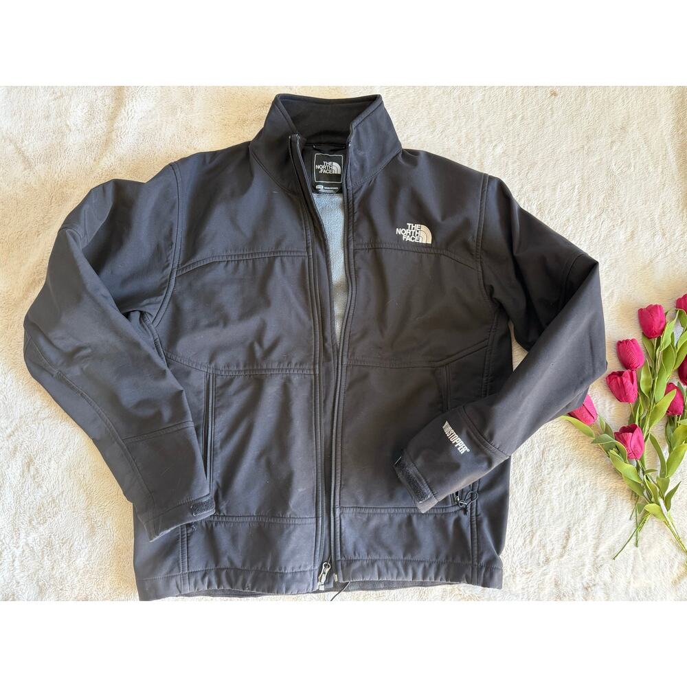 Vintage The North Face Black Windstopper Waterproof Jacket Size Medium